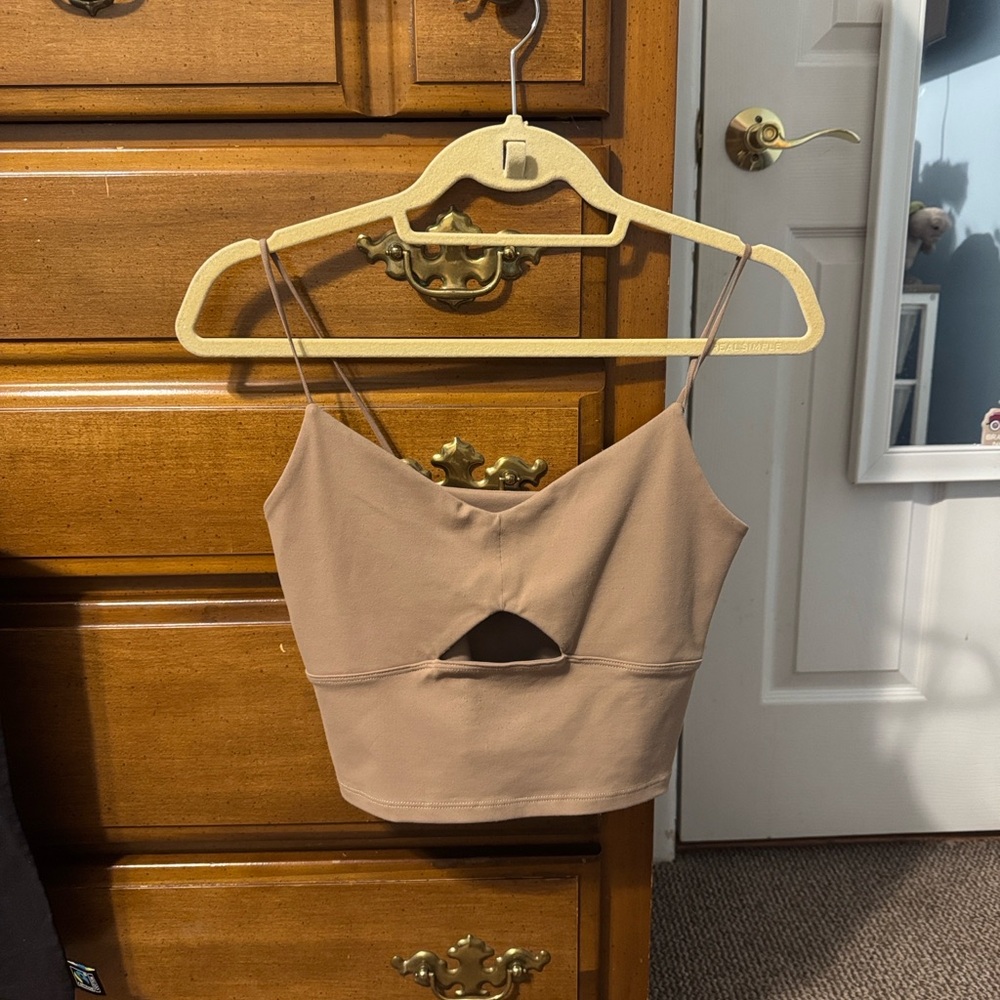 Abercrombie & Fitch Cut Out Cropped Top